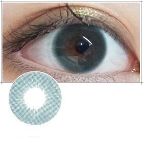 Beauty Pupil Male Students Natural Blue Male Gray Myopia Brown (Option: Bluegreen-100Degrees)