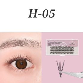 0.07mm Black Natural Bushy Sessile Trichoderma Grafted Ciliary (Option: 5 Style-14mm)