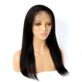 Real Human Hair Wig Lace Hair Set 9a Hair Quality Straight Hair (Option: 13x6 Lace Intranet-28inch)