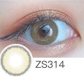 Beauty Pupil Male Students Natural Blue Male Gray Myopia Brown (Option: Brown-0Degrees)