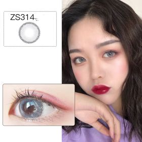 Beauty Pupil Male Students Natural Blue Male Gray Myopia Brown (Option: Grey-100Degrees)