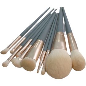 Makeup Brushes Set 10Pcs Premium Synthetic Makeup Brushes Foundation Powder Blending Concealer Eye shadows Blush Makeup Brush Kit (Type: 10 pcs brushes)