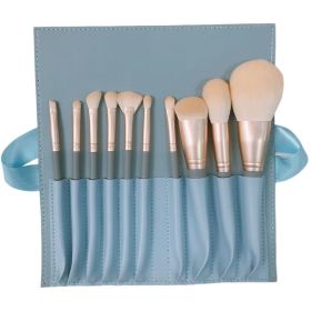 Makeup Brushes Set 10Pcs Premium Synthetic Makeup Brushes Foundation Powder Blending Concealer Eye shadows Blush Makeup Brush Kit (Type: 10 pcs brushes+a bag)