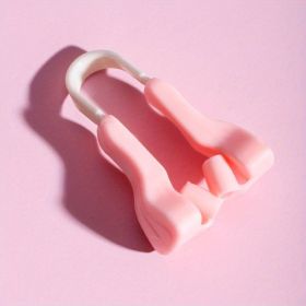 1pc Soft Silicone Nose Shaper for Wide Noses - Corrects and Shrinks Nose Size for Women and Men - Beauty Nose Clip for a More Attractive Appearance (Color: Pink)