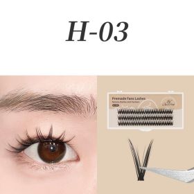 0.07mm Black Natural Bushy Sessile Trichoderma Grafted Ciliary (Option: 3 Style-14mm)
