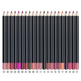 Lip Liner 3 In 1 Multifunctional Eyeliner Eyebrow Line 21 Color Wood (Option: 13Caputmortuum)
